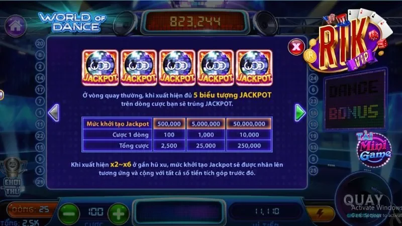 Luật chơi nổ hũ World Of Dance chi tiết nhất Luật chơi nổ hũ World Of Dance chi tiết nhất